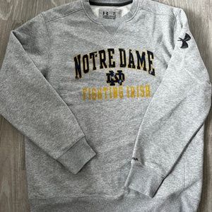 New Notre Dame Under Armour Crewneck Sweatshirt